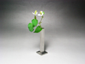 metal flower vase